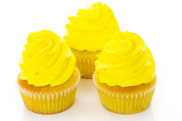 Cupcakes with bright color icing — Stock Photo, Image