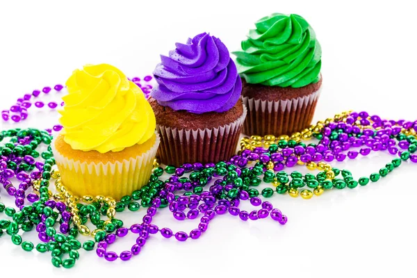 Cupcake con glassa a colori vivaci — Foto Stock