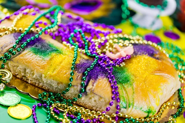 Pastel de rey cerca de Mardi Gras —  Fotos de Stock