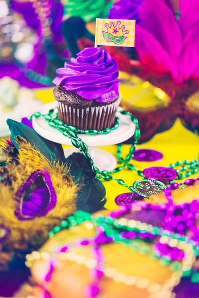 King cake for Mardi Gras — Stock Photo, Image