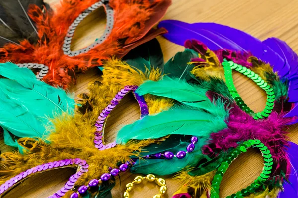 Decorações multicoloridas para Mardi Gras — Fotografia de Stock