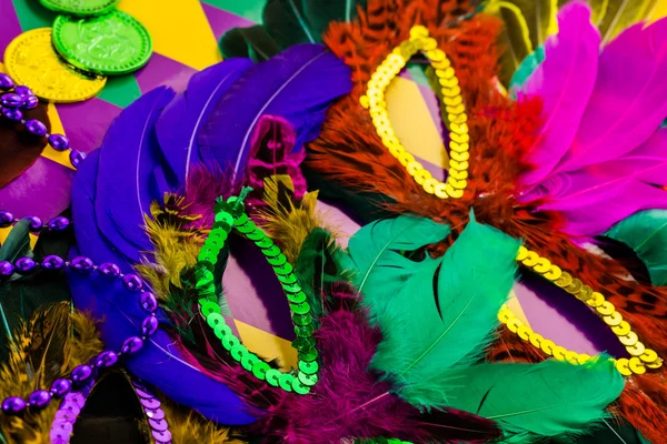 Veelkleurige decoratie voor Mardi Gras — Stockfoto