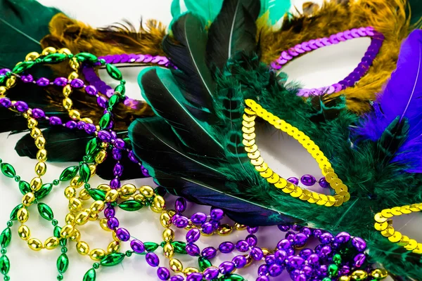 Veelkleurige decoratie voor Mardi Gras partij — Stockfoto