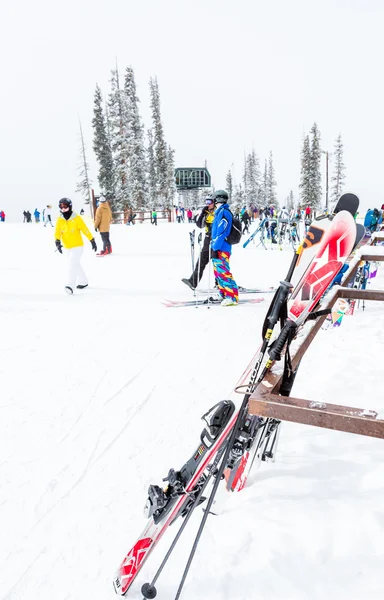 Skigebiet am Ende der Saison — Stockfoto