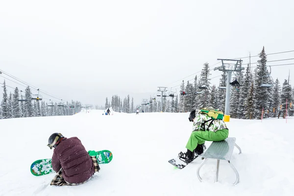 Ski resort at the end of the season — Stock Photo, Image