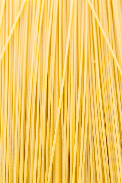 Ekologisk gul spaghetti pasta — Stockfoto