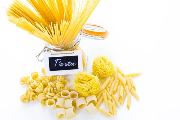 Pasta amarilla ecológica — Foto de Stock