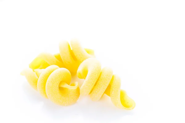 Organik sarı İtalyan trottole makarna — Stok fotoğraf