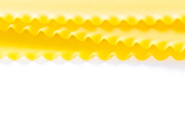 Organik sarı lazanya makarna