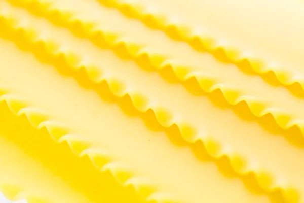 Organic yellow lasagne pasta — Stock Photo, Image