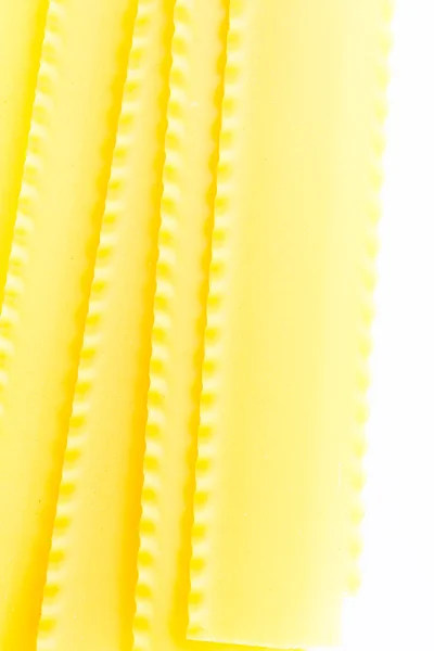 Szerves sárga lasagne tészta — Stock Fotó