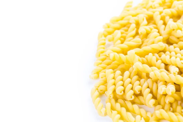 Pasta gialla biologica gemelli — Foto Stock