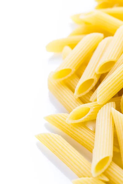 Rigate di pasta gialla biologica — Foto Stock