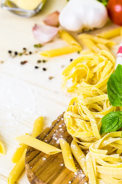 Fettuccine Pasta Rezept — Stockfoto