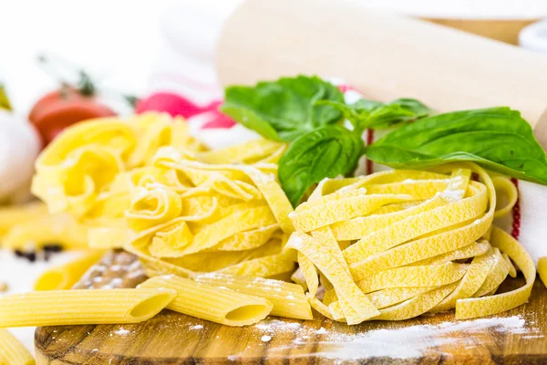 Fettuccine Pasta Rezept — Stockfoto