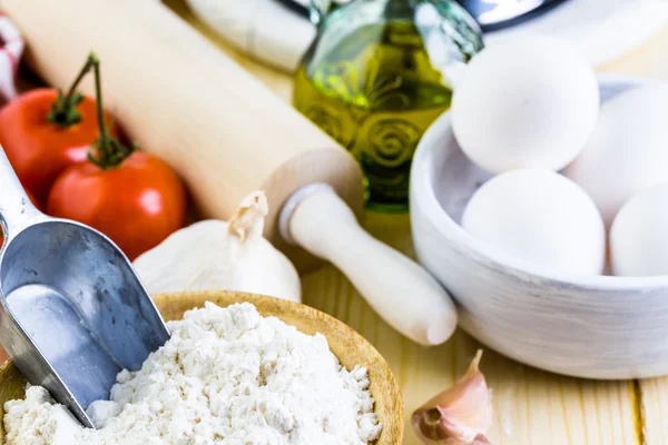 Matlagning organiska spaghetty — Stockfoto