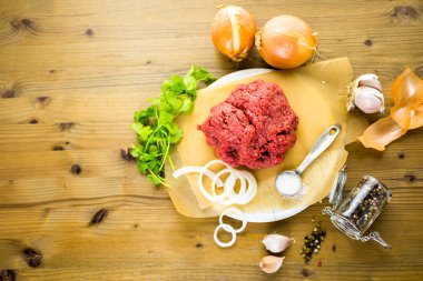 Kıyma diğer malzemelerle