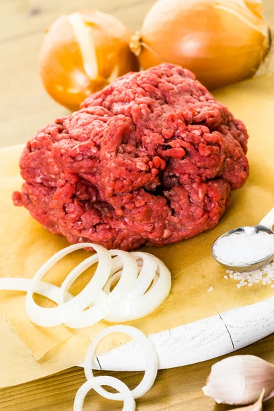 Carne moída com outros ingredientes — Fotografia de Stock