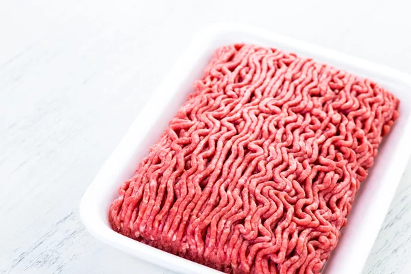 Freshly grounded beef — Stock Photo, Image