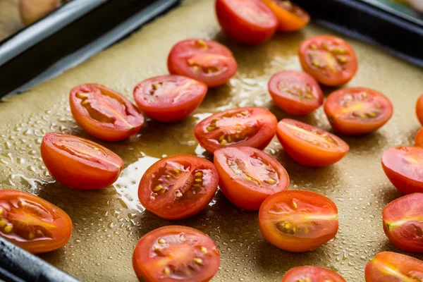 Жареные помидоры черри — стоковое фото