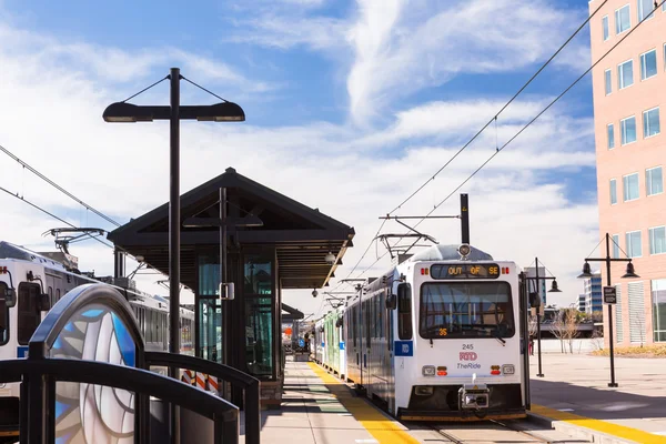 Light rail station — Stock Photo, Image