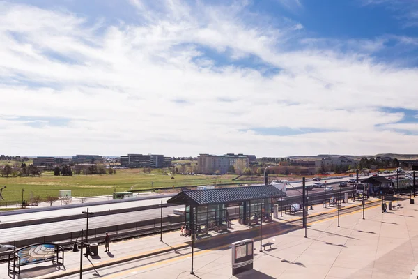 Lightrail istasyonu görünümü — Stok fotoğraf