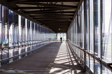 Lightrail istasyonu görünümü