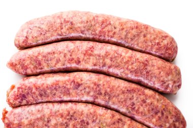 Italian sausages close up clipart