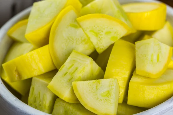 Fresh sliced zucchini — Stock Photo, Image