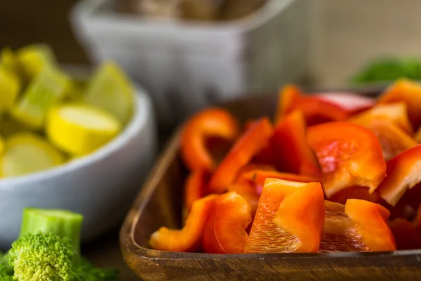 Ingredientes frescos, verduras mixtas —  Fotos de Stock