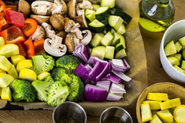 Masada karışık sebze