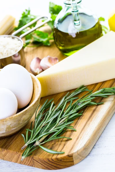 Pasta pangrattato ingrediënten — Stockfoto