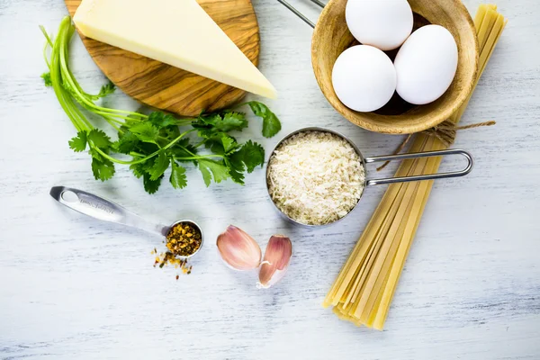 Pasta pangrattato ingredienser — Stockfoto