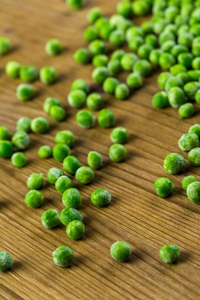 Ekologiska frysta baby sockerärtor — Stockfoto