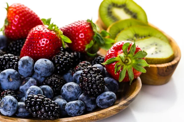 Organic fresh mixed fruit — Stock Photo, Image