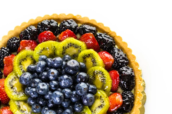 Свежий фруктовый пирог — стоковое фото