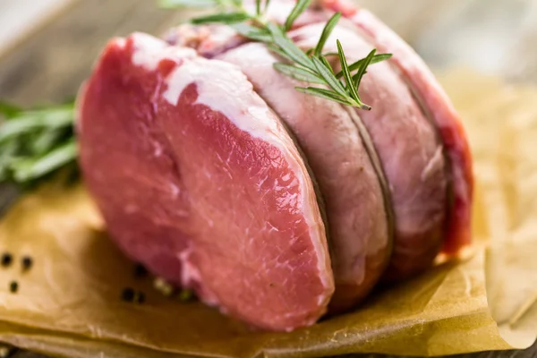 Organic pork lion roast — Stock Photo, Image