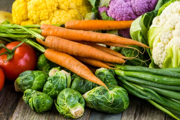 Fresh organic vegetables — Stock Image Fresh organic vegetables Stock Photo