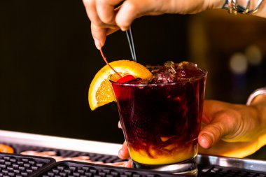 Lezzetli kırmızı Sangria