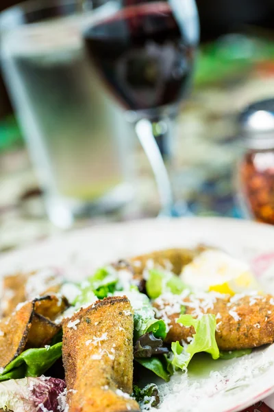 Antipasti Rotoli di melanzane — Foto Stock