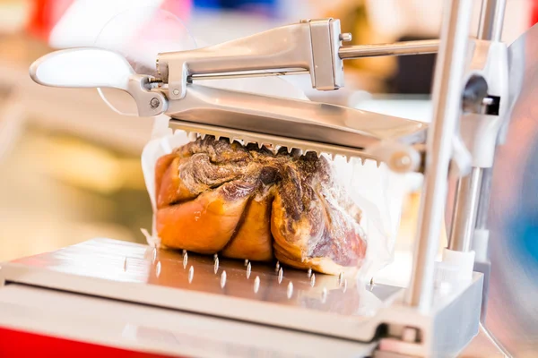 Vintage manual flywheel slicer — Stock Photo, Image