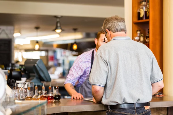 Typische zondag in Mercantile restaurant — Stockfoto