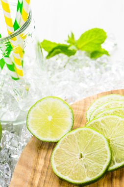 dilimlenmiş limon yakın çekim