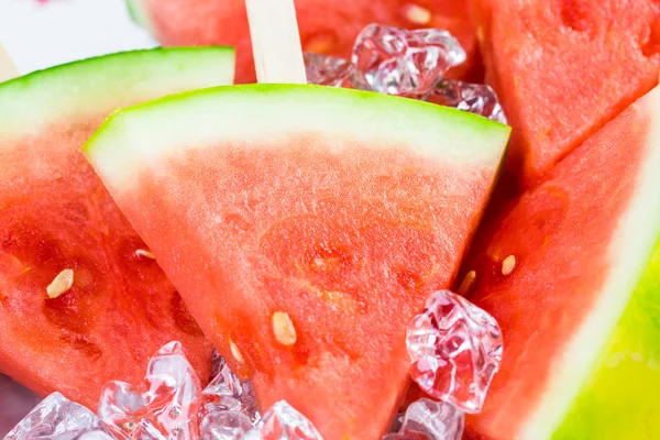 Watermelon Slice Popsicles — Stock Photo, Image