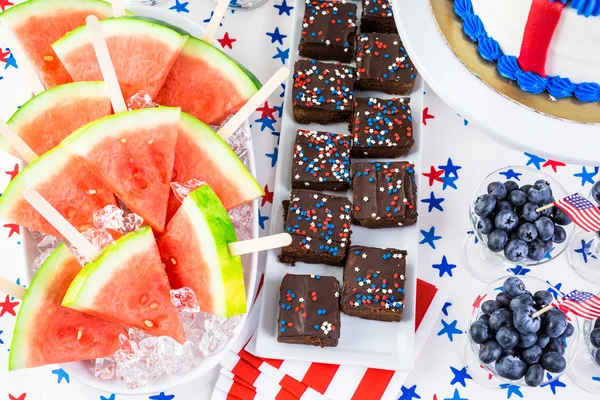 Vattenmelon Slice Popsicles — Stockfoto