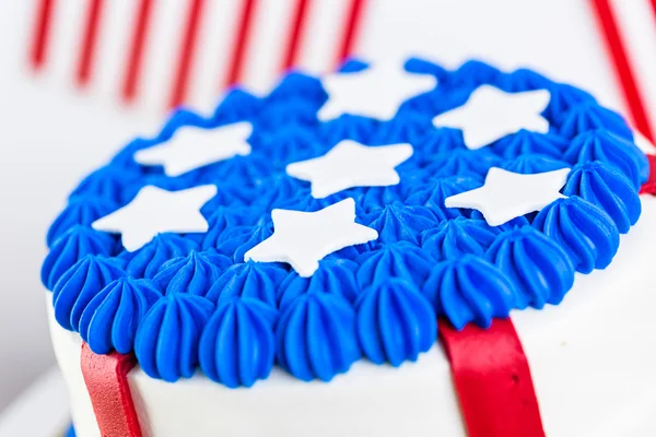 Desserts sur la table pour la fête du 4 juillet . — Photo