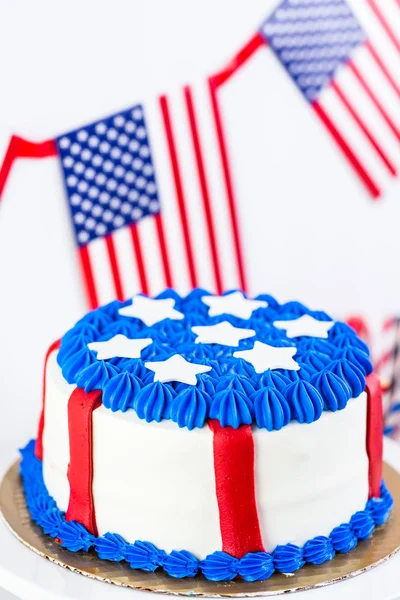 Desserts sur la table pour la fête du 4 juillet . — Photo