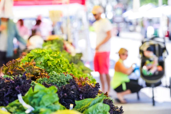 Mercado de agricultores de verão na Main Street em Parker — Fotografia de Stock