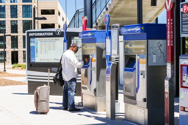 Light rail station — Stock Photo, Image