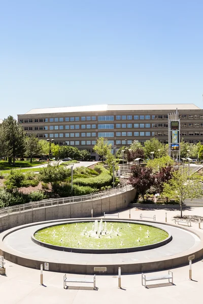 Light rail station view — Stock Photo, Image